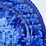 8 3/4" Villa in Regents Park London Plate Blue Staffordshire LAM-98