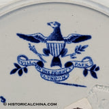 8 3/4" Villa in Regents Park London Plate Blue Staffordshire LAM-98