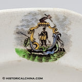 Arms of the States Polychrome Plate Historical China LAM-92