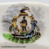 Arms of the States Polychrome Plate Historical China LAM-92