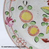 8 1/4" Kings Rose Plate Staffordshire Pearlware LAM-94