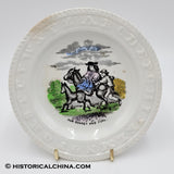 1840 ABC 5 1/2" Our Donkey & Foal Plate  Staffordshire LAM-101
