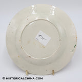 200 Year Old Staffordshire Children's Plate Innocent Mirth Angel Anchor Ca. 1820 LAM-85