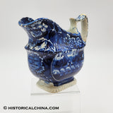 Landing of Lafayette Creamer Scalloped Rim Historical Blue Staffordshire ZAM-69
