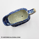 Landing of Lafayette Creamer Scalloped Rim Historical Blue Staffordshire ZAM-69