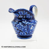 American Eagle Over Panel Ewer Shaped Creamer Historical Blue Staffordshire ZAM-73