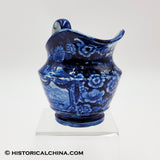 American Eagle Over Panel Ewer Shaped Creamer Historical Blue Staffordshire ZAM-73