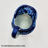 American Eagle Over Panel Ewer Shaped Creamer Historical Blue Staffordshire ZAM-73