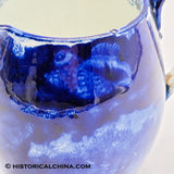 Wadsworth Tower Seashell Border Creamer Historical Blue Staffordshire ZAM-66