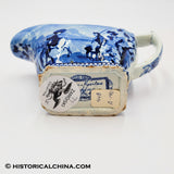 Doctor Syntax Sketching the Lake Creamer Historical Blue Staffordshire ZAM-77