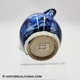 Lafayette At Franklin's Tomb Creamer Barrel Form Historical Blue Staffordshire ZAM-72