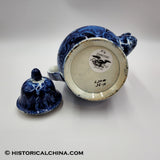 Spread Wing Eagle Coffeepot Historical Blue Staffordshire ZAM-56