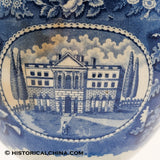 Hartford State House Coffeepot Historical Blue Staffordshire ZAM-59