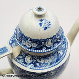 Hartford State House Coffeepot Historical Blue Staffordshire ZAM-59