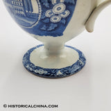 Hartford State House Coffeepot Historical Blue Staffordshire ZAM-59