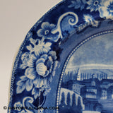 Mount Ida Troy Platter Historical Blue Staffordshire ZAM-429