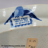 Mount Ida Troy Platter Historical Blue Staffordshire ZAM-429