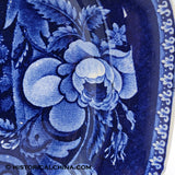 Peace and Plenty Platter Historical Blue Staffordshire ZAM-431