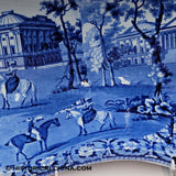 Capitol Washington Charleston Exchange Bidet Historical Blue Staffordshire ZAM-3