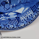 Capitol Washington Charleston Exchange Bidet Historical Blue Staffordshire ZAM-3