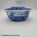 Capitol Washington Charleston Exchange Bidet Historical Blue Staffordshire ZAM-3