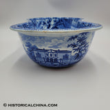 Capitol Washington Charleston Exchange Bidet Historical Blue Staffordshire ZAM-3