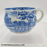 Boston State House Posset Cup Mug Historical Blue Staffordshire ZAM-240