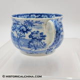 Boston State House Posset Cup Mug Historical Blue Staffordshire ZAM-240