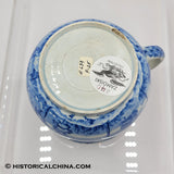 Boston State House Posset Cup Mug Historical Blue Staffordshire ZAM-240
