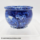 Lafayette at Franklin's Tomb Ruggles House Cabin Woods Pass it Cup Mug Historical Blue Staffordshire ZAM-9