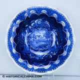 Service for 10 States Pattern Service Table Setting Historical Blue Staffordshire ZAM-STATES