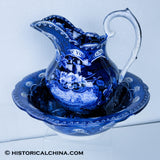 Service for 10 States Pattern Service Table Setting Historical Blue Staffordshire ZAM-STATES