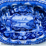 Service for 10 States Pattern Service Table Setting Historical Blue Staffordshire ZAM-STATES