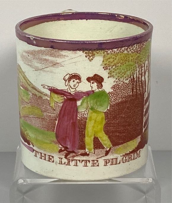 Staffordshire Creamware Children’s Mug The Little Pilgrim BB#44