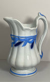 Staffordshire Ironstone Blue Wheat Creamer