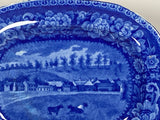 Historical Staffordshire Small Platter Chillicothe Ohio With Cows KB