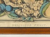 PB6 Original Currier & Ives Print “Delicious Fruit”