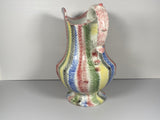 Staffordshire Rainbow Spatterware 5 Color Wash Pitcher