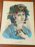 PB5 Original Currier & Ives Print “Autumn”