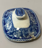 Historical Staffordshire Sugar Bowl City Hall New York By Stubbs