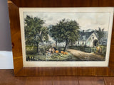 Original Set of Currier & Ives 4 Season Small Folio Prints Homestead
