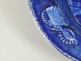 Historical Staffordshire Blue Soup Plate Baltimore Ohio B & O Railroad