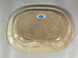 Historical Staffordshire Blue Platter View of Dublin By Wood