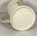 Staffordshire Creamware Liverpool Tankard Masonic