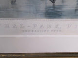 Original Currier & Ives Large Folio Central Park Winter - The Skating Pond Best 50