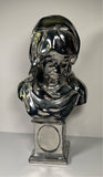 Staffordshire Silver Resist Lusterware Large Figure Bust of Woman