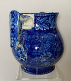 Historical Staffordshire Lafayette At Franklin’s Tomb Large Pitcher