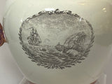 Staffordshire Creamware Liverpool Pitcher War of 1812 Stephen Decatur Esq. Eagle and Hornet vs. Peacock