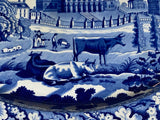 Historical Staffordshire Massive Boston State House Platter