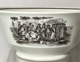 Historical Staffordshire William Penns Treaty With The Indians Waste Bowl